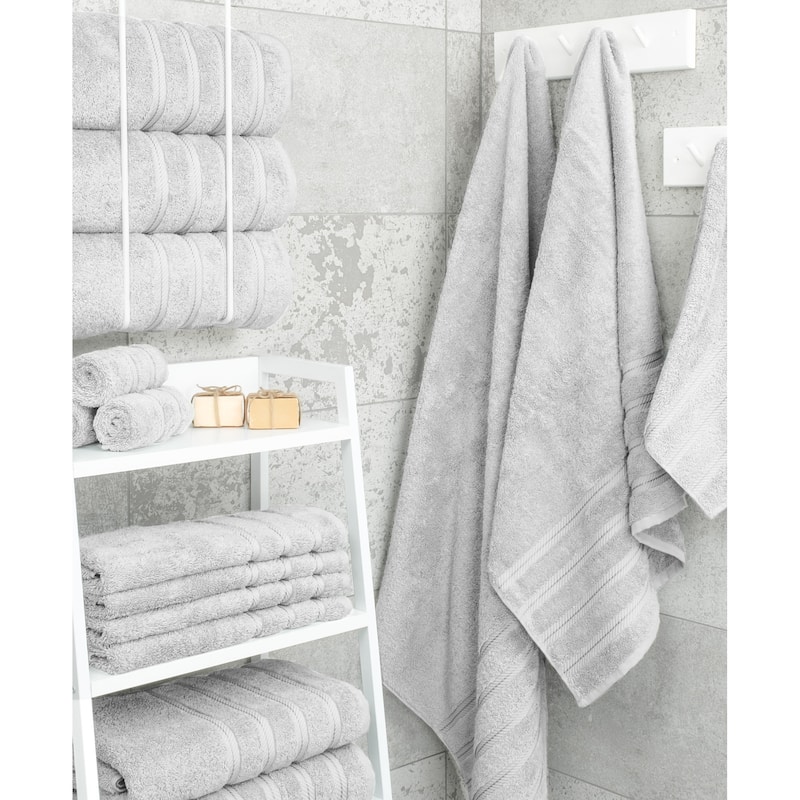 American Soft Linen 100% Cotton Turkish Bath Towels Large, 4 Pack Luxury Hotel Spa Quality Turkish Bath Towels Bathroom Sets