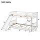 preview thumbnail 3 of 10, Twin over Twin Bunk Bed with Convertible Slide and Reversible Ladder, Low Bunk Design