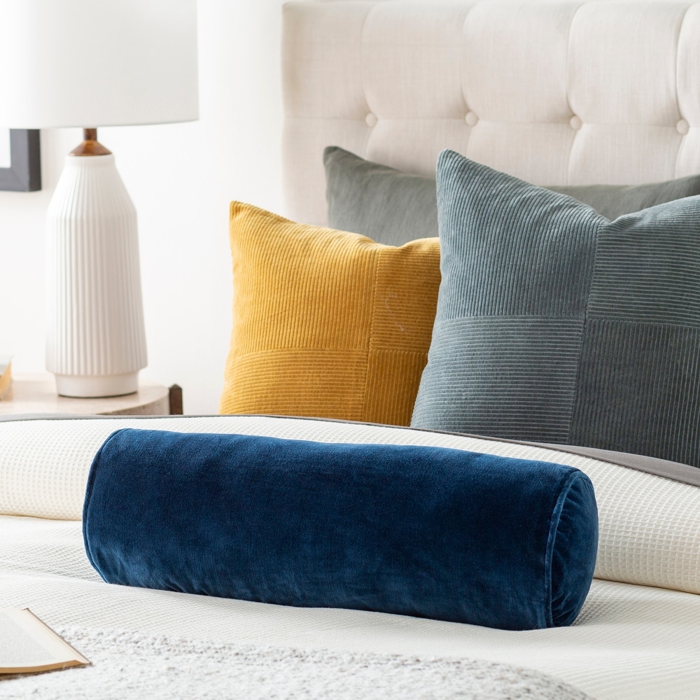 Light blue bolster pillow discount