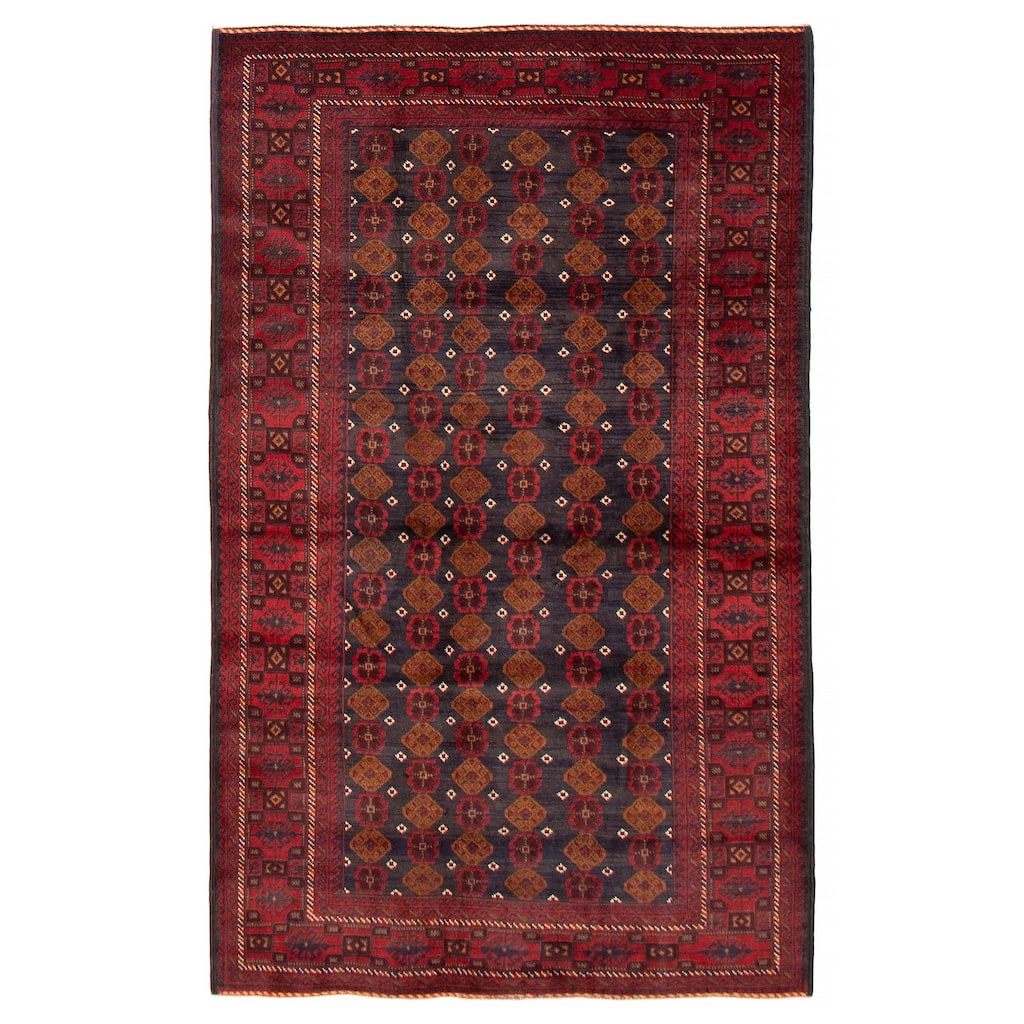 Teimani Navy Rug 3'11" x 6'7" - 3'11 x 6'7