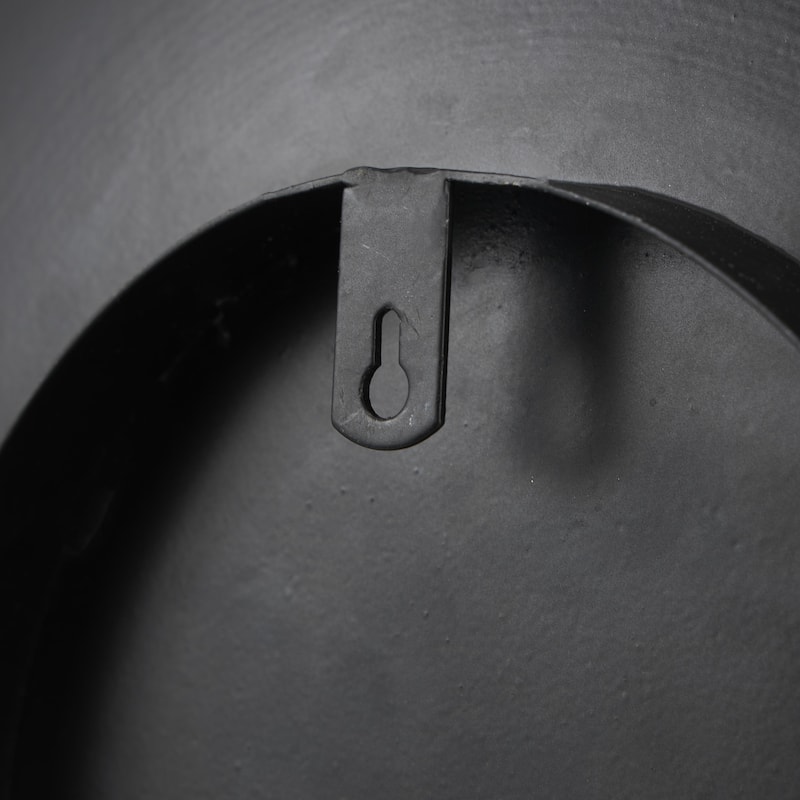 Metal Abstract 3D Circular Disk Home Wall Decor - Set of 3 Gold, Dark Blue, White - Roche River Decor