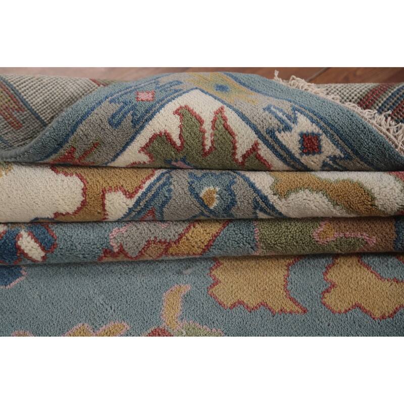 Oushak Oriental Area Rug Handmade Bedroom Wool Carpet - 9'2"x 11'8"