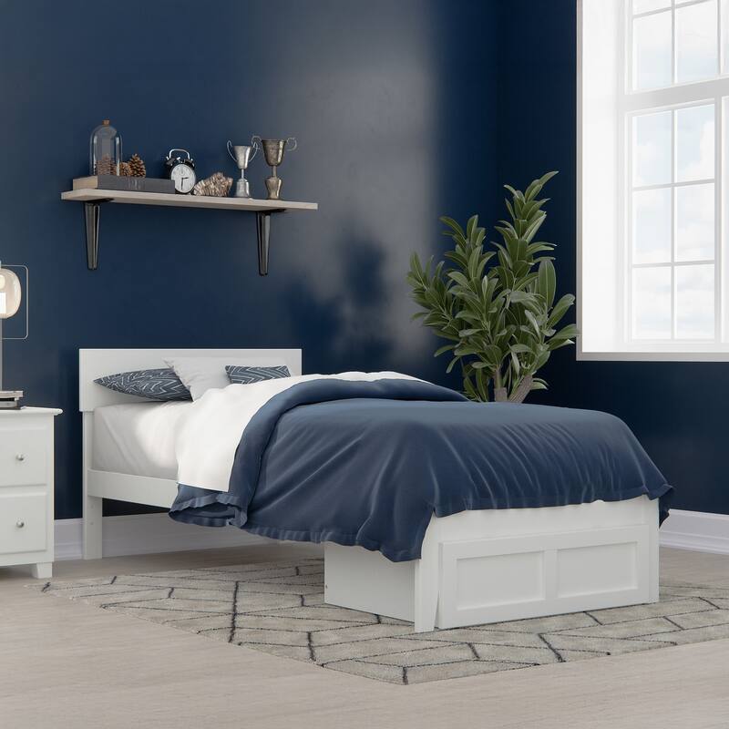 AFI Boston Platform Bed with Foot Drawer