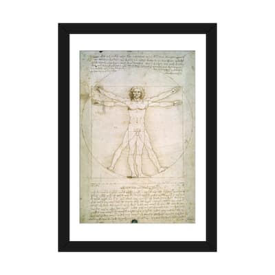 iCanvas "The Proportions of the human figure " by Leonardo da Vinci