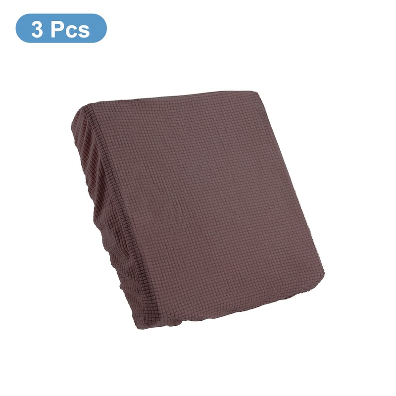 3 Pcs Couch Cushion Cover, 20"x20" Polyester Stretch Sofa Cover
