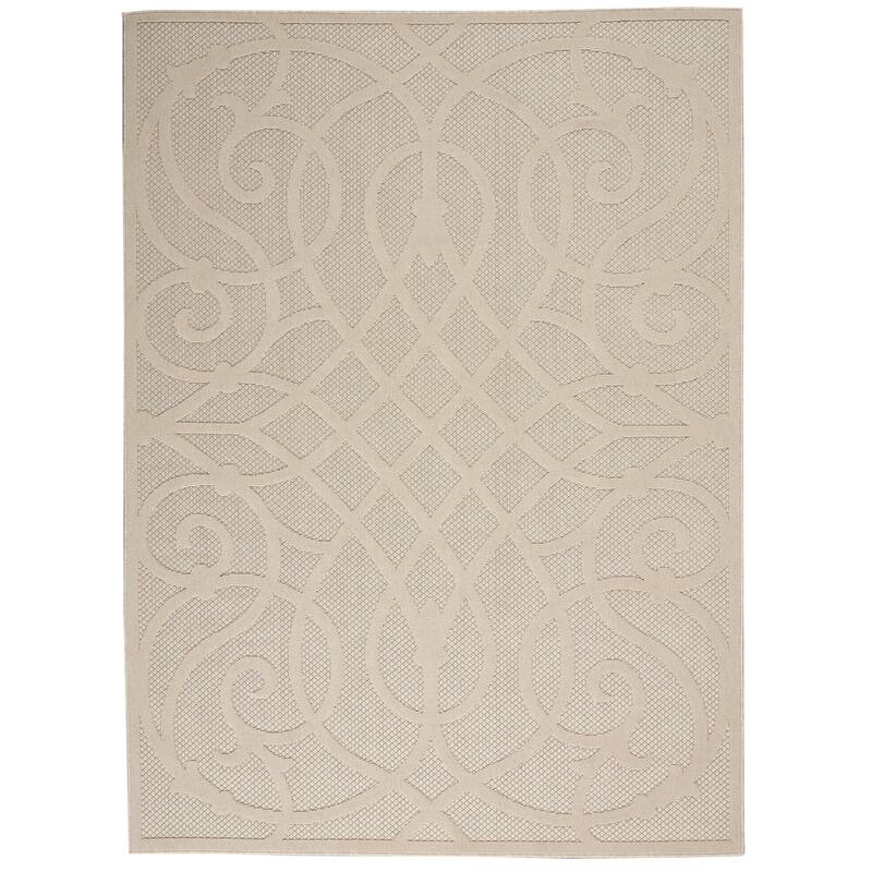 Nourison Palamos Geometric Scroll Indoor Outdoor Area Rug