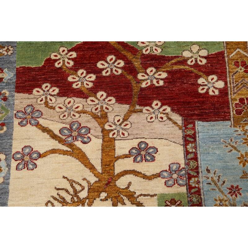 Vegetable Dye Kazak Oriental Wool Area Rug Hand-knotted Foyer Carpet - 3'11" x 5'9"