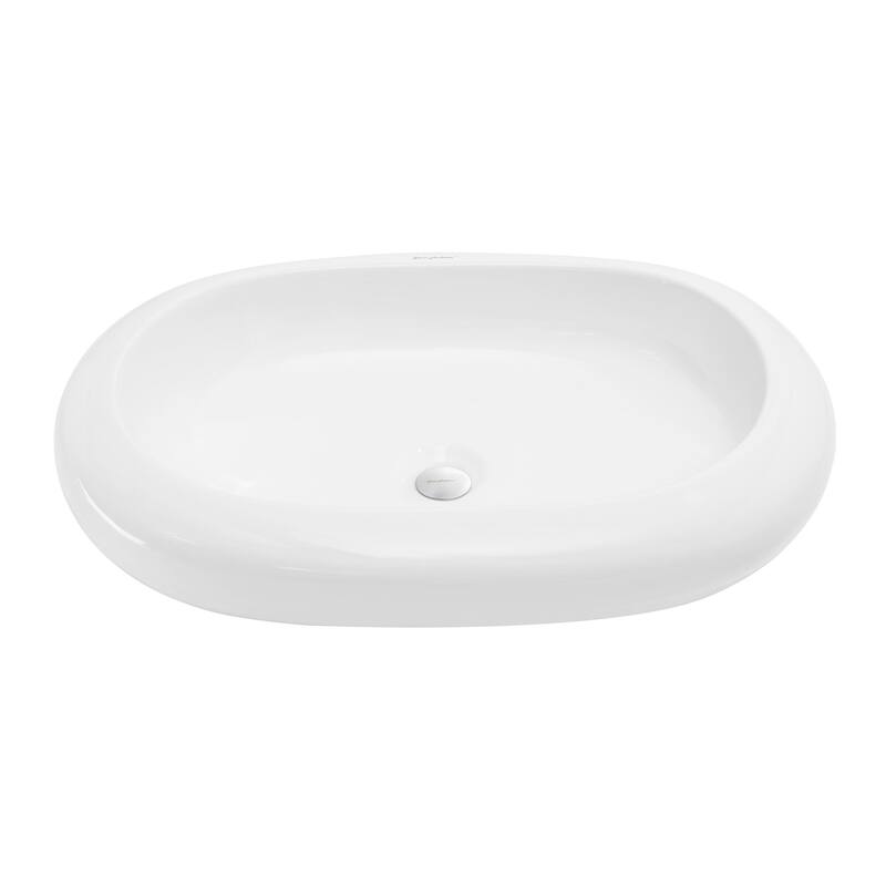 Swiss Madison Plaisir 25" Oval Vessel Ceramic Bathroom Sink