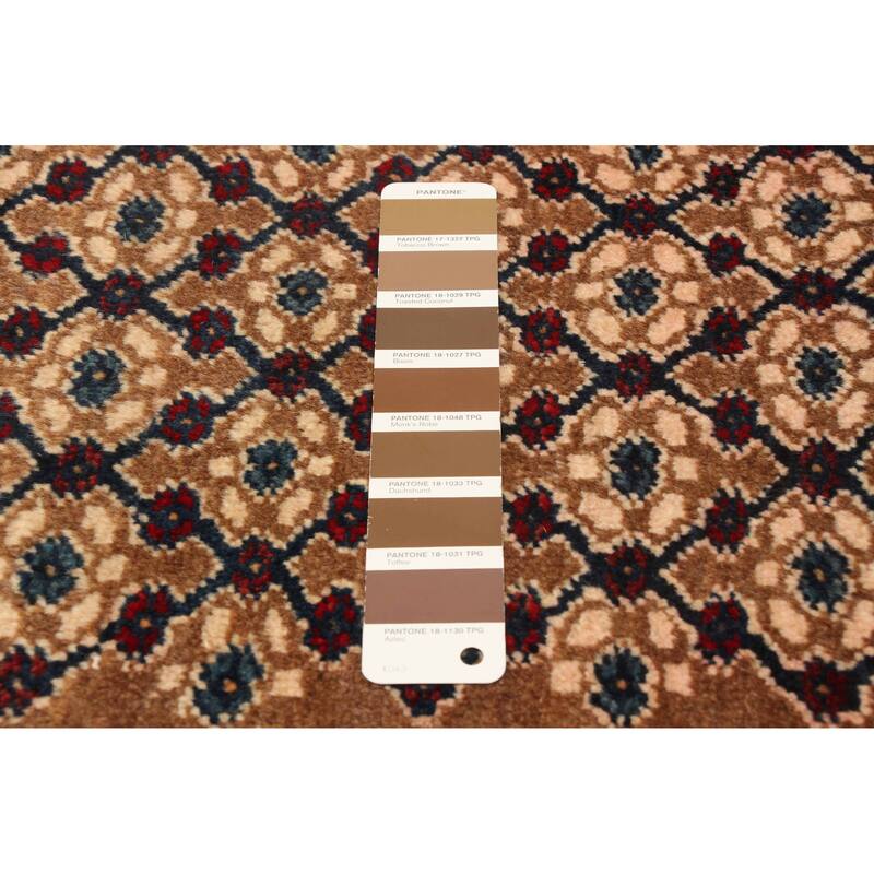 ECARPETGALLERY Hand-knotted Konya Anatolian Brown Wool Rug - 3'7 x 12'10