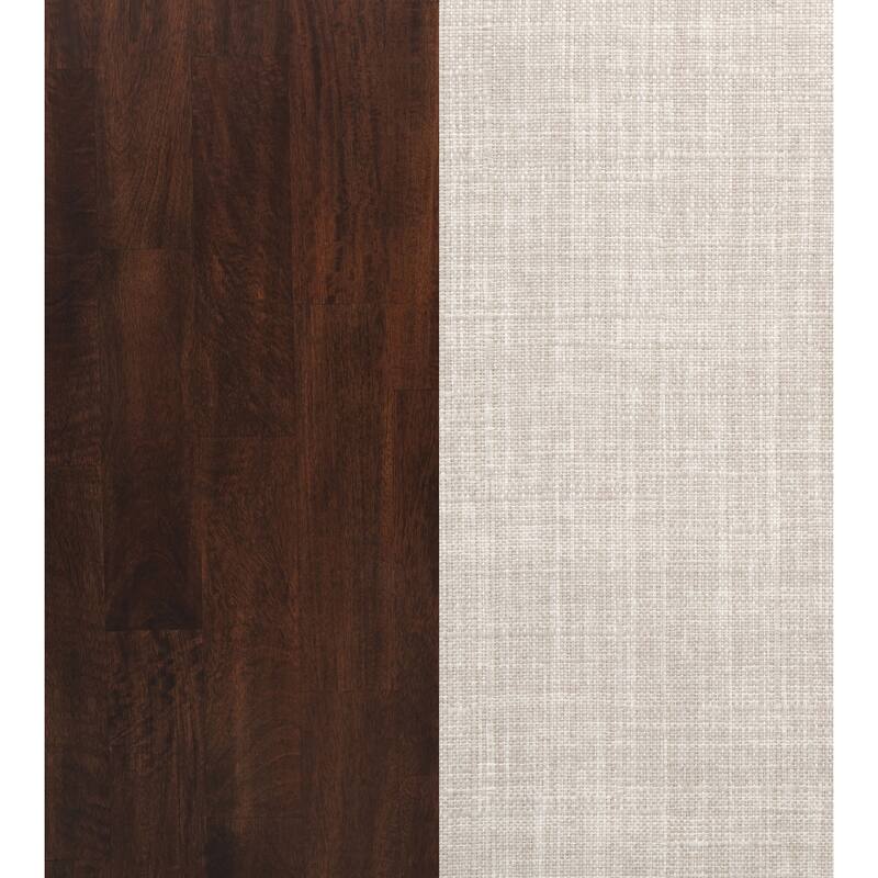 Barton 5-piece Round Wood Dining Table Set Dark Brown