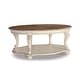 preview thumbnail 2 of 5, Signature Design by Ashley Realyn Oval Cocktail Table - 48.13" W x 34" D x 19.88" H