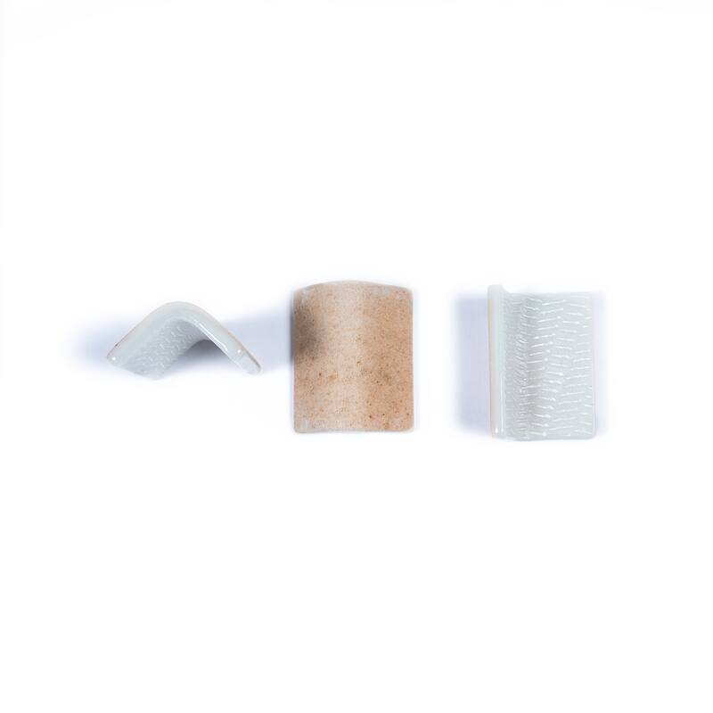 Lucenza 2x2 in. Matte Recycled Glass Corner L-shape Wall and Floor Tile (2.8 sq ft/case, 96-Pack)