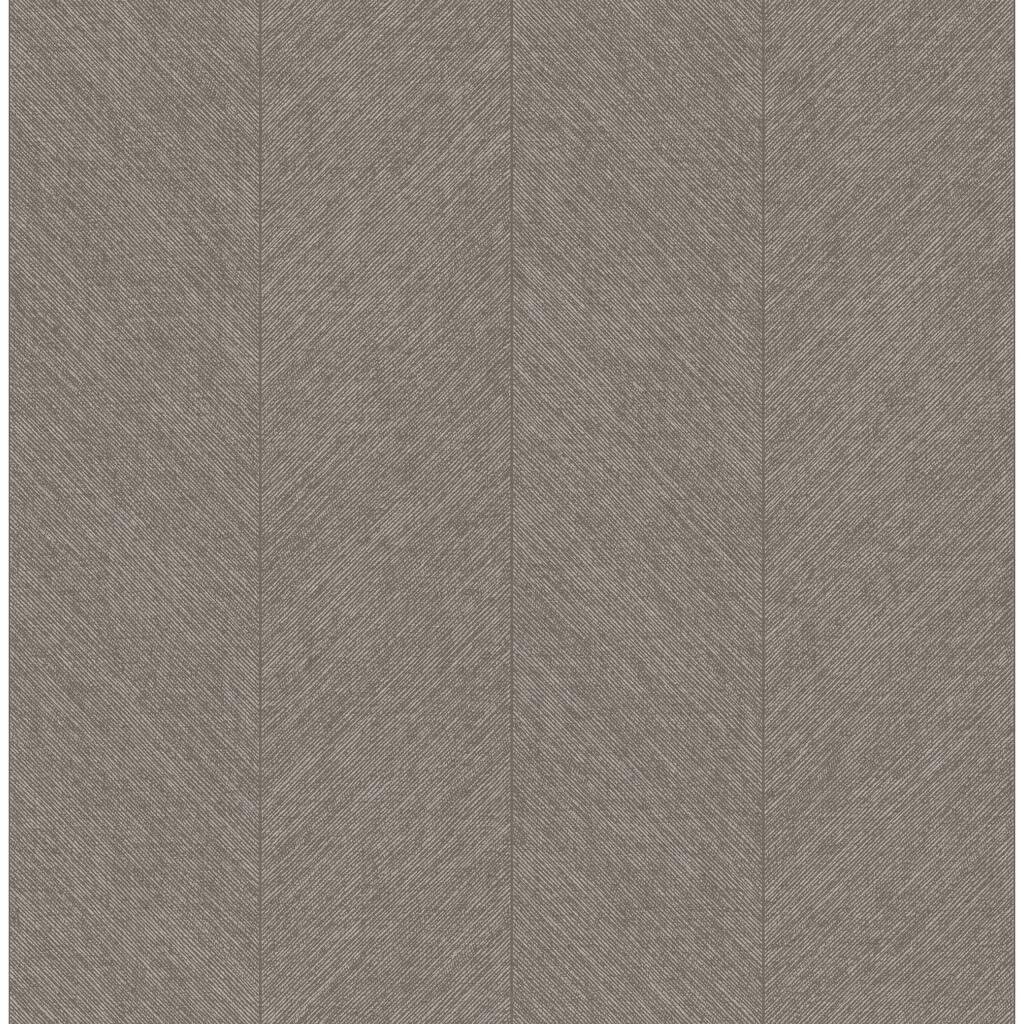 A-Street Prints Kallam Chocolate Chevron Wallpaper