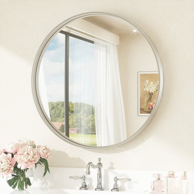Keonjinn Round Framed Bathroom Wall Mirrors