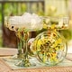 preview thumbnail 2 of 5, Novica Handmade Confetti Festival Blown Glass Margarita Glasses (Set Of 6)