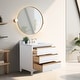preview thumbnail 74 of 177, Vanity Art Bathroom Vanity with Ceramic Sink and Engineered Marble Top