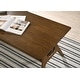 preview thumbnail 20 of 38, Roundhill Furniture Arona Mid-Century Modern Wood 3-Piece Coffee Table Set