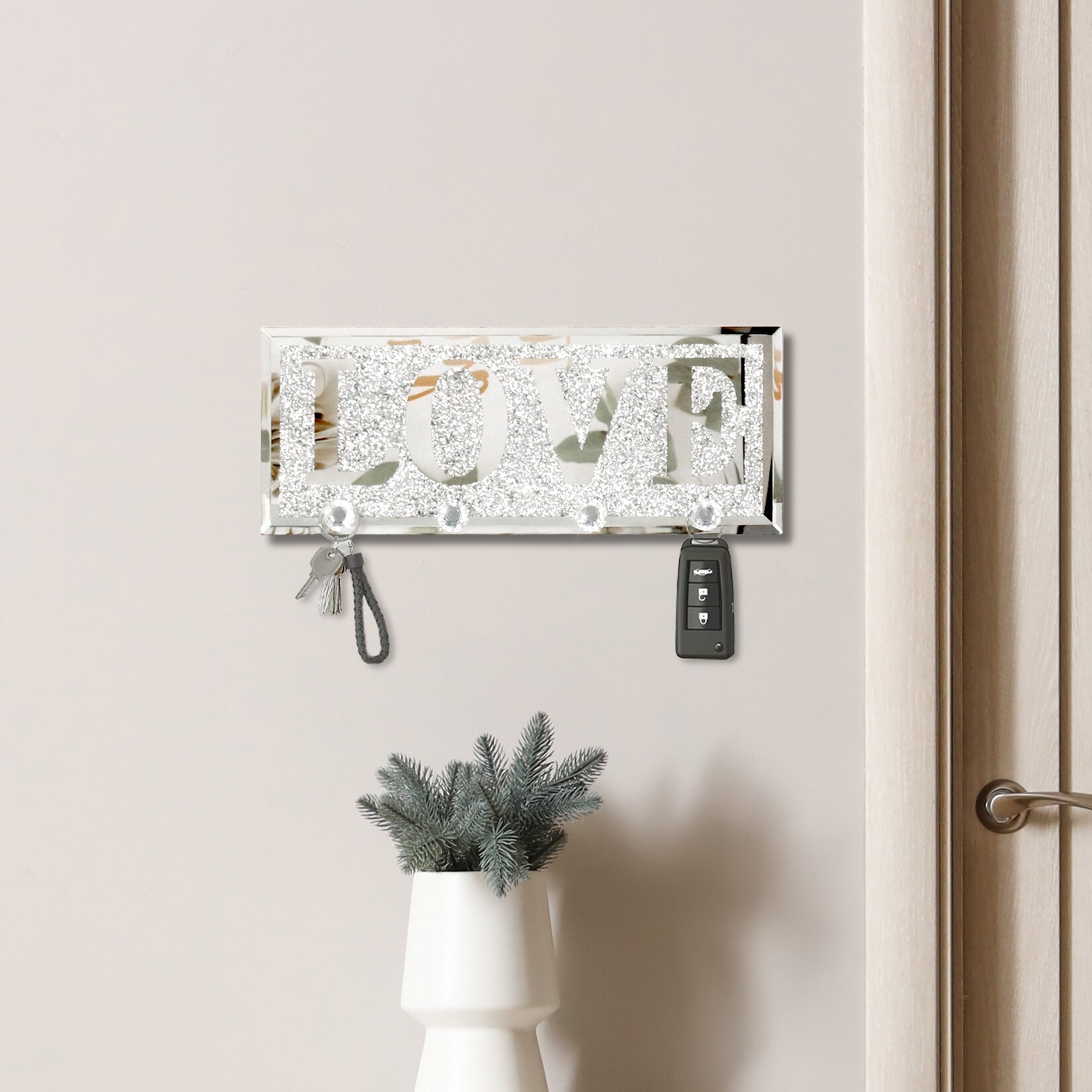 Mirrored key holder cheap