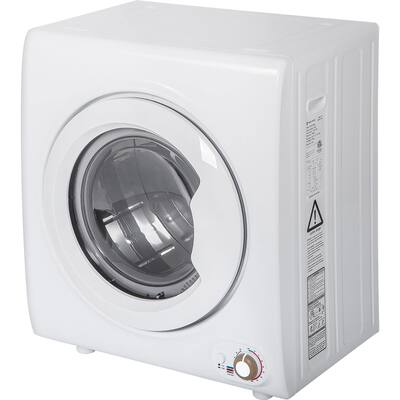 2.65 Cu.Ft Laundry Dryer; 9 LBS Capacity Tumble Dryer with 1400W Drying Power; Easy Control Clothes Dryer