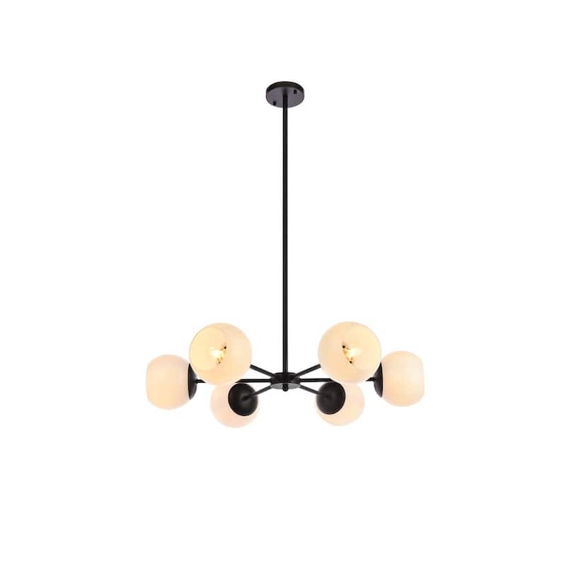 Brooke 30 inch Pendant with White Shade - N/A