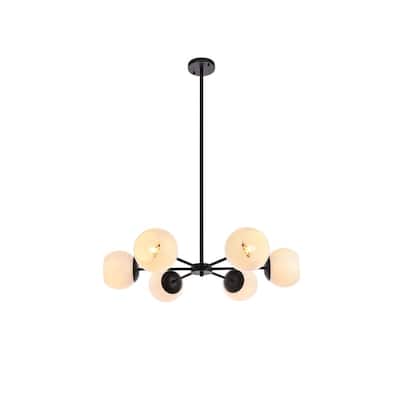 Brooke 30 inch Pendant with White Shade - N/A