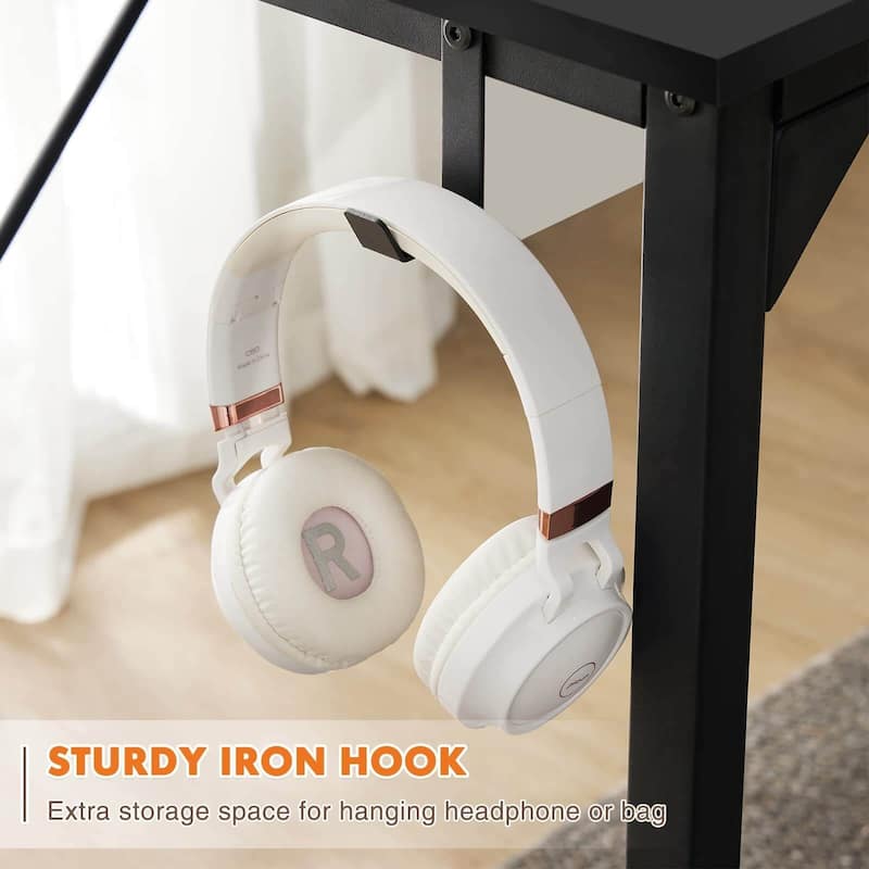 Wood Writing Desk with Stair Storage, Laptop Workstation Standing Desk Ergonomic Desks Executive Desks Executive Desks