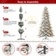 preview thumbnail 63 of 131, Glitzhome 6FT/7.5FT/9FT/11FT Snow Flocked Pre-lit Artificial Fir Christmas Trees