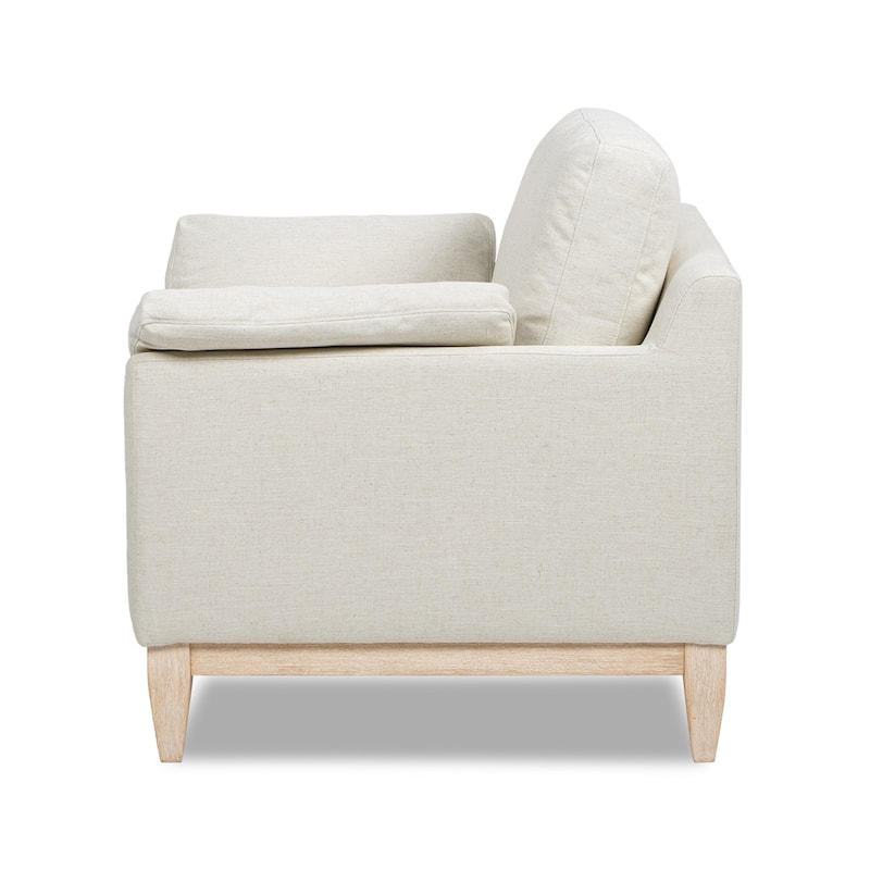 Pasadena 36" Wide Modern Farmhouse Velvet Accent Arm Chair