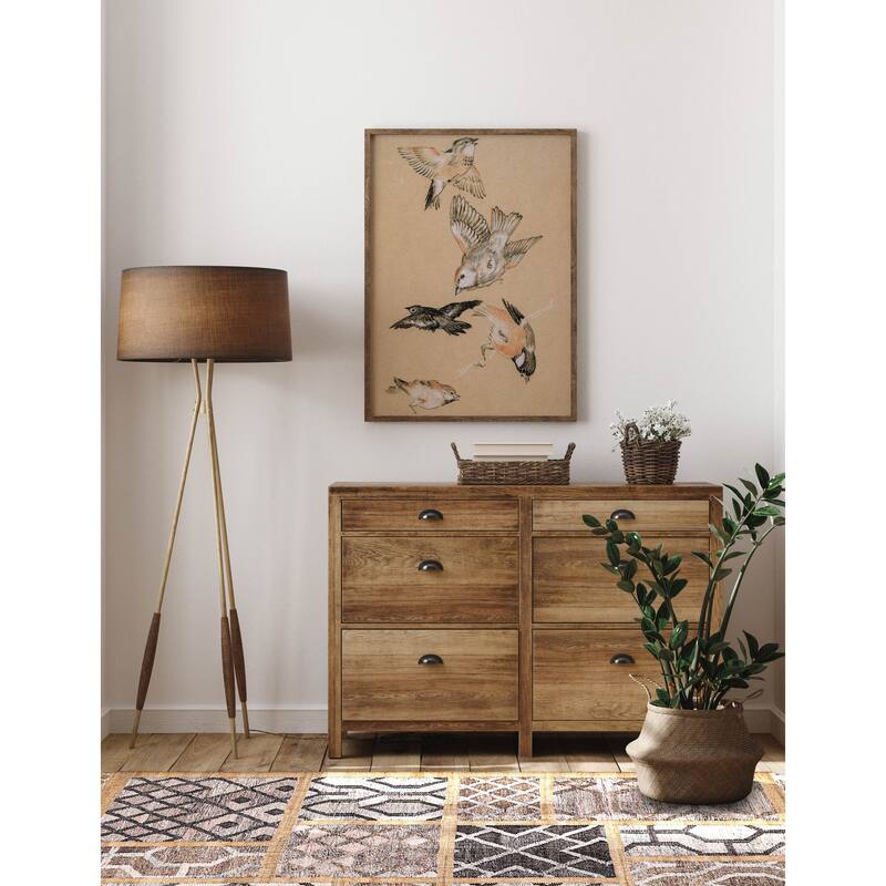 ECARPETGALLERY Flat-Weave Palas Denizli Tan Jute Kilim - 5'4 x 7'6