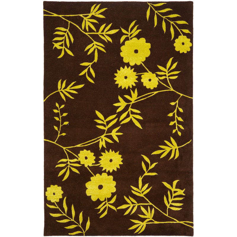 SAFAVIEH Handmade Soho Chelsey Floral N.Z. Wool Rug