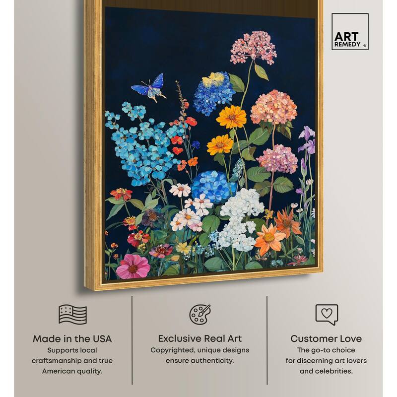 Twilight Blossoms II Canvas by Art Remedy