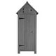 preview thumbnail 16 of 25, Single Door Wooden Garden Storage Shed Grey