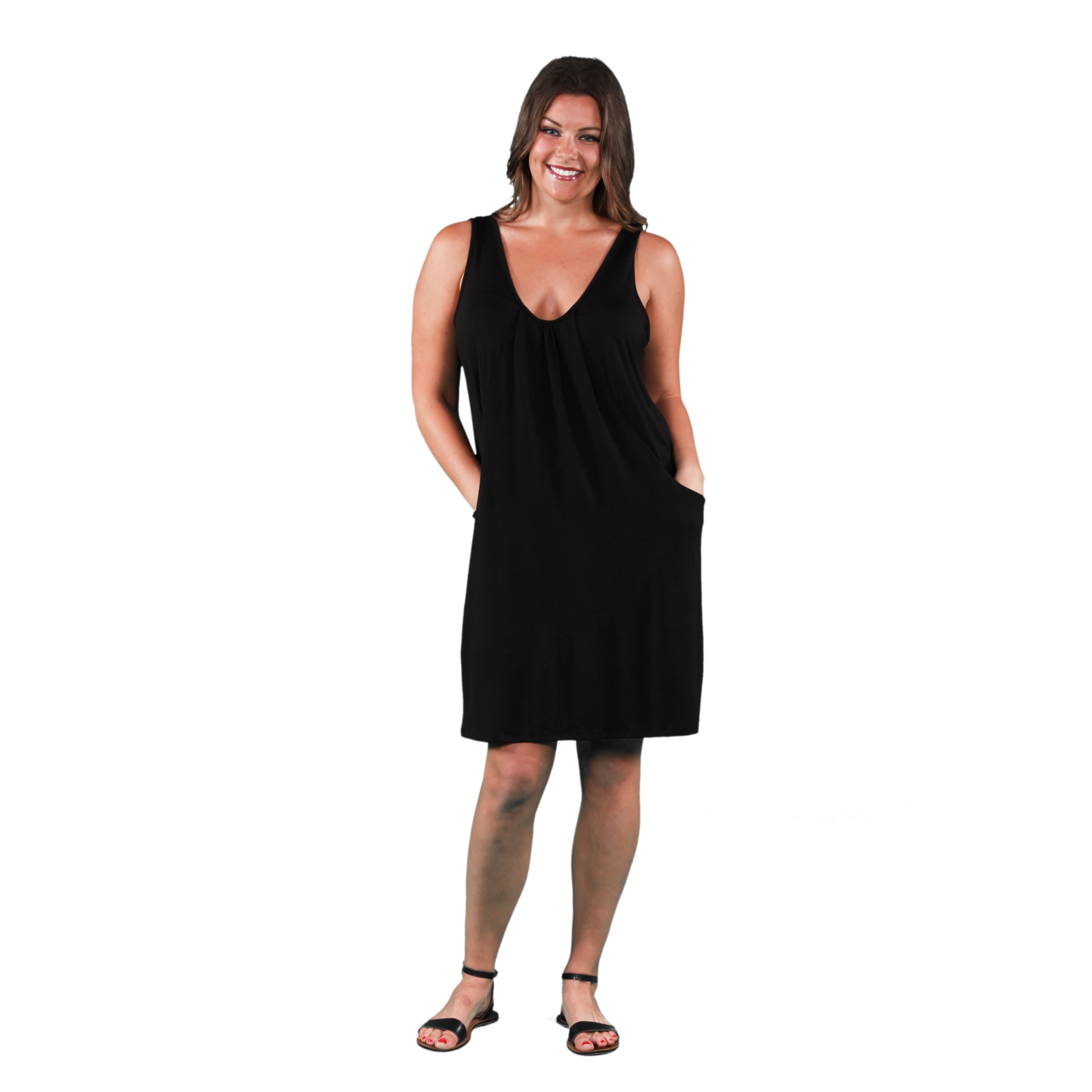 plus size knee length dresses