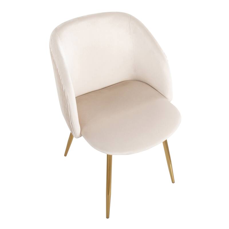Silver Orchid Harding Pleated Waves Chair - Set of 2