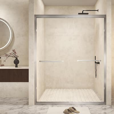 Premium Double Sliding Shower Door with Advanced Safety Features and Stylish Design