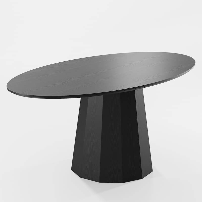 Dovelina Modern Round Wooden Dining Table