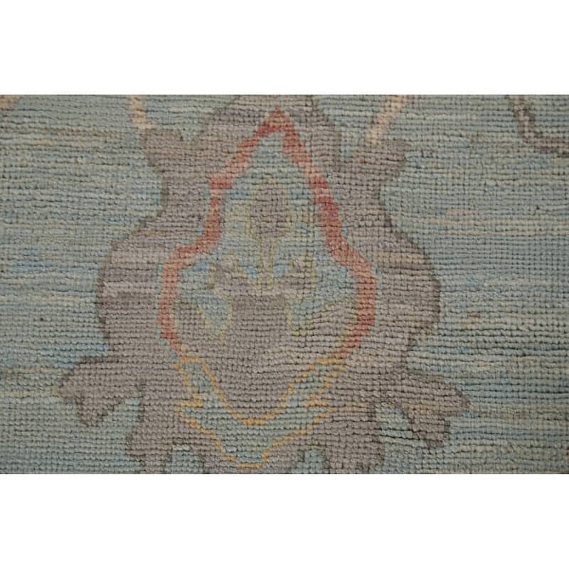 Turkish Oushak Vegetable Dye Turkish Large Rug Handmade Wool Carpet - 10'2"x 13'7"