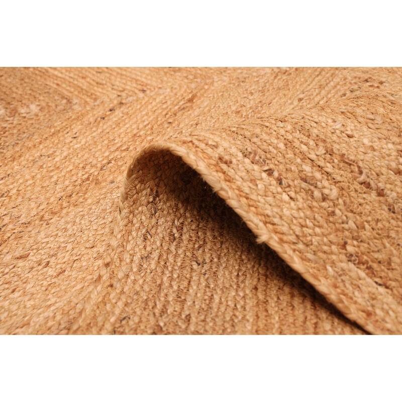 ECARPETGALLERY Flat-Weave Palas Denizli Tan Jute Rug - 5'7 x 7'7