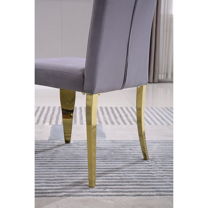 Modern Dining Chairs Set of 2,Upholstered Accent Armless Chairs