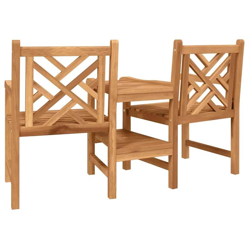 vidaXL Outdoor Chairs Brown 152 x 63 x 89 cm Solid teak wood - 59.8 x 24.8 x 35.0 in