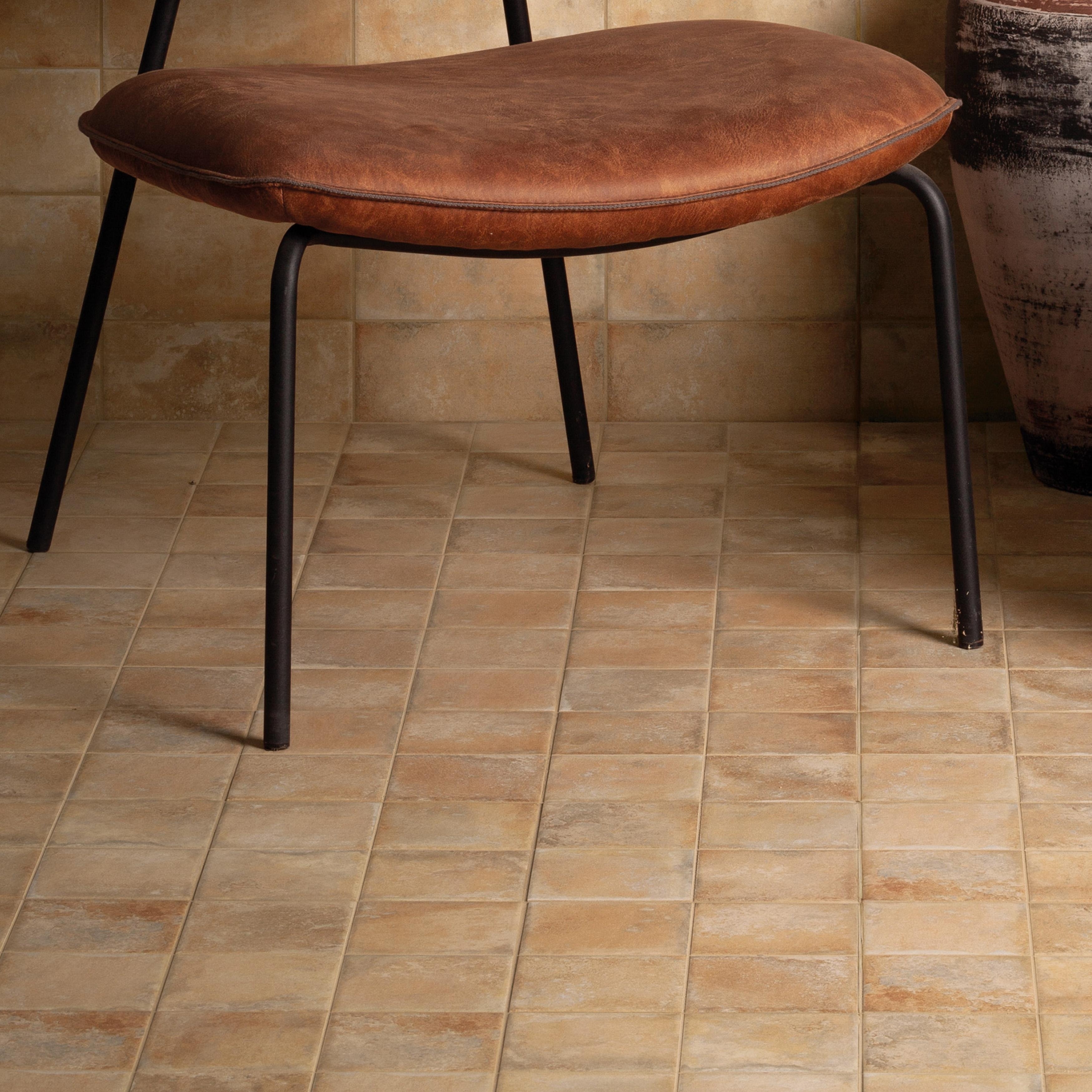 Merola Tile Kings Storia Qua Sand 8-3/4" x 8-3/4" Porcelain Floor and Wall Tile