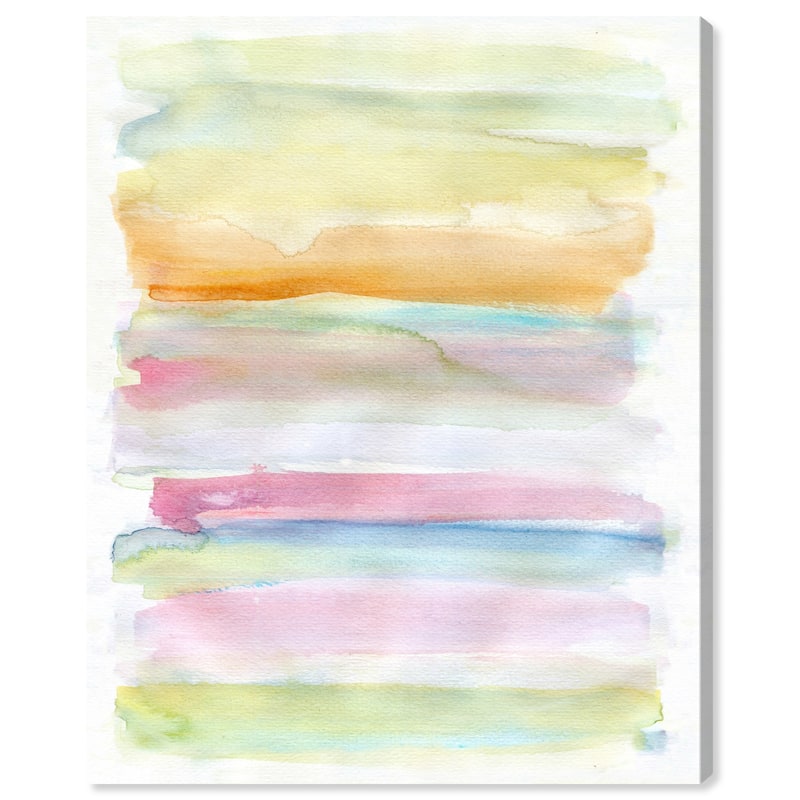 Wynwood Studio Abstract Melted Marshmallows Yellow and Light Yellow Modern & Contemporary Wall Art Canvas Print