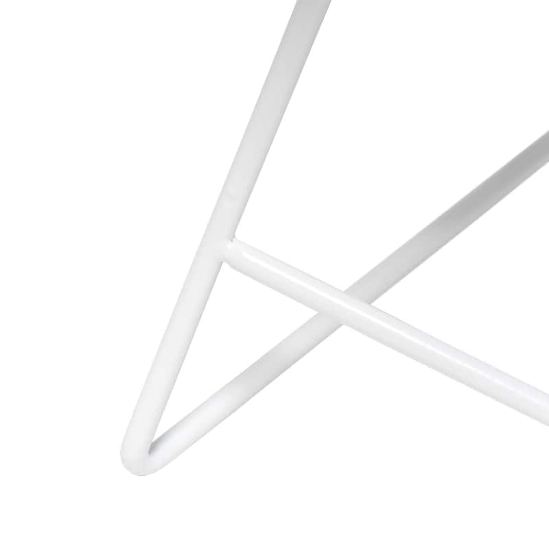 13.5 in. White Finish Table Lamp with White Shade, Sturdy Table Lamp for Living Rooms and Bedrooms