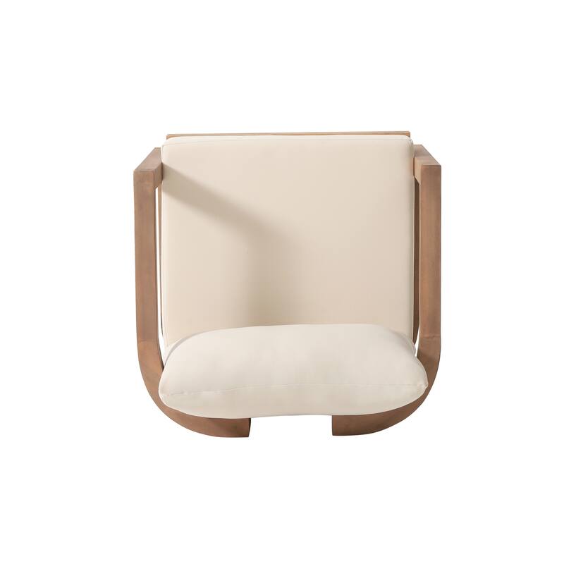 Wichita Outdoor Acacia Wood 3 Piece Chat Set with Cushions by Christopher Knight Home