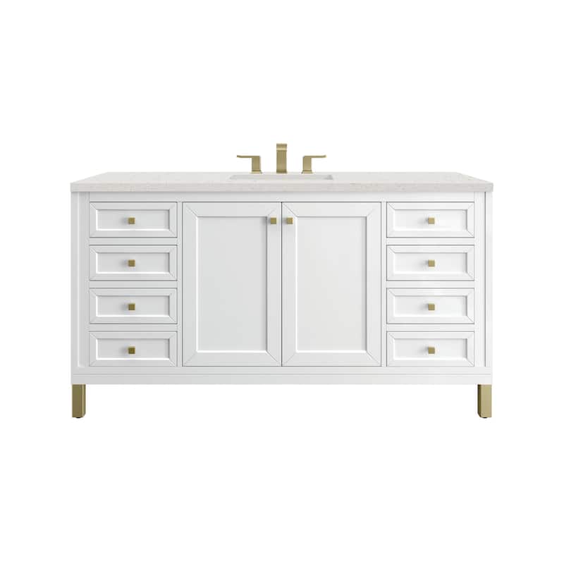 James Martin Vanities 503-V60S-3LDL Chicago 60" Free Standing Single
