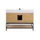 preview thumbnail 18 of 147, Altair Wildy Bathroom Vanity with White Composite Stone Top without Mirror