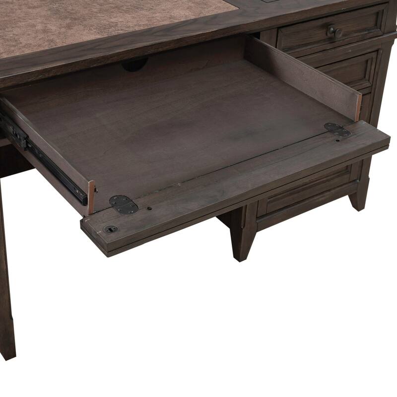 Paradise Valley Saddle Brown Executive Desk