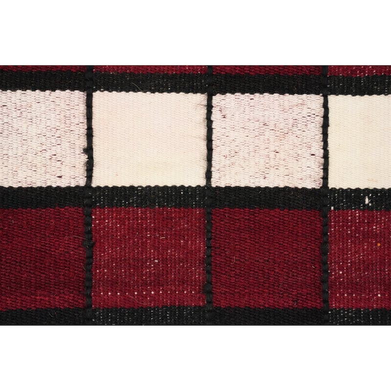 Hand Woven Oriental 100% Wool Carpet Southwestern Tribal Multi-Colored Kilim Runner Rug - 15' 11'' X 4' 2''