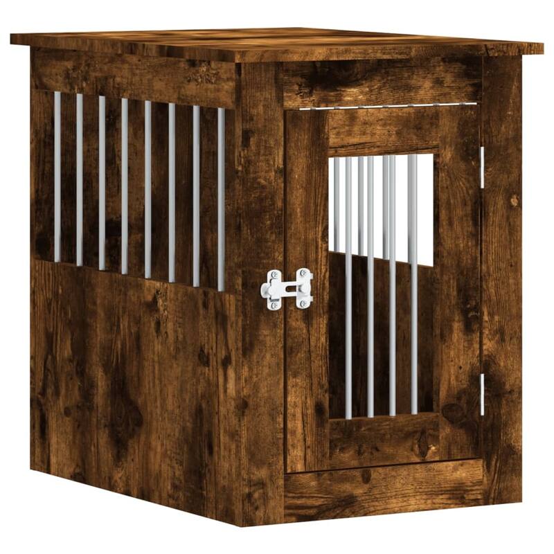 vidaXL Dog Crate with Door Doghouse Puppy Kennel Peg Cage Engineered Wood