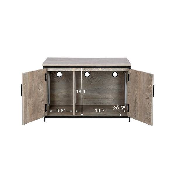 Unipaws Cat Litter Box Enclosure With Top Opening Cat Washroom Bench Overstock